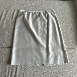 Suit Studio Women's White Skirt Size 16 Classic Pencil Skirt Office Wear